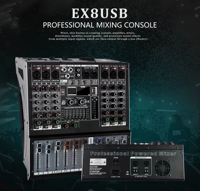 MIXER 8CHANNEL EX8USB