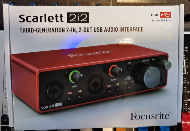FOCUSRITE SCARIETT 2i2 2-IN 20OUT USB AUDIO INTERFACE
