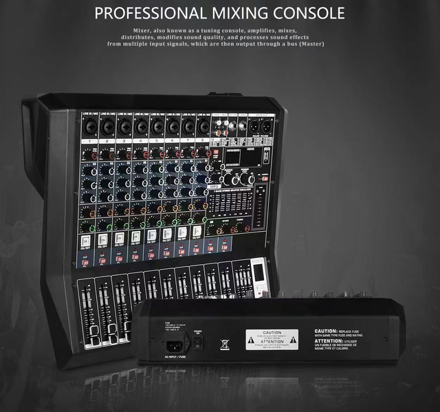 MIXER 8CHANNEL X8USB