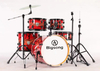 Professional Five Drums Red