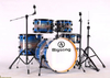 Professional five drums blue