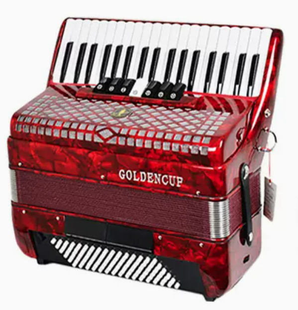Gold Cup 120 Bass Three Row Reed Accordion