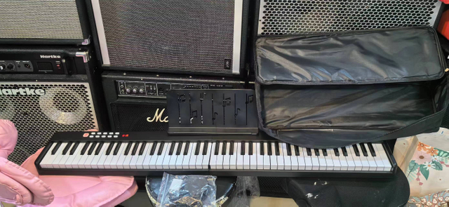 foldable rechargeable and self with contained horn the piano